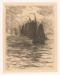 Flotte en mer