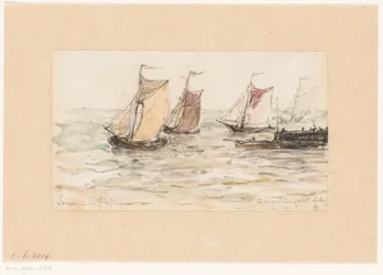 Bateaux de pêche naviguant sur l