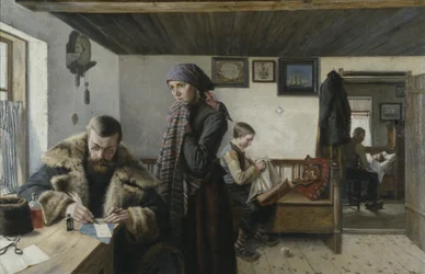 La visite du docteur, vers 1900