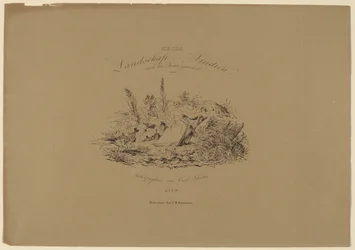 Sechs Landschaftstudien nach der Natur