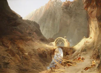 Construction du pont du Diable