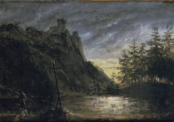 Château de chevaliers près de l