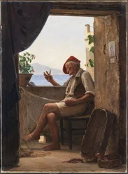 Un pêcheur de Sorrente, Italie