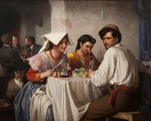 Danois :  Fra et romersk osteria In a Roman Osteria