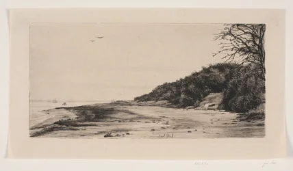 La falaise au bord de la mer