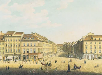 Vue du château royal de Berlin sur la Breite Straße