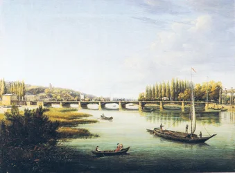 le long pont de Potsdam