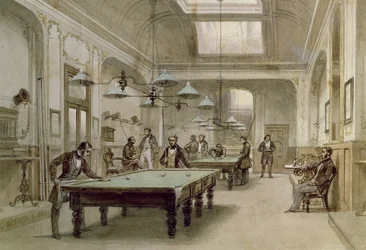 Une salle de billard, 1861