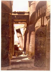 Ruines du temple de Karnak, 1874