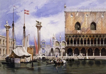 La Piazzetta di San Marco, Venise, 1839