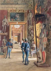 Entrée dans la première armurerie