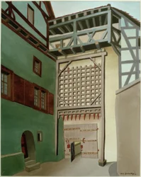 Harburg (Wörnitz), Porte du château avec herse
