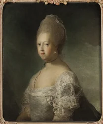Portrait de Caroline Mathilde de Hanovre, princesse de Grande Bretagne et reine consort de Danemark et Norvège