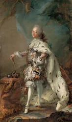 Portrait de Frederik V 1723-1766 en robe d