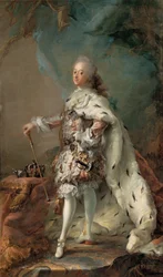 Portrait de Frederik V en robe d