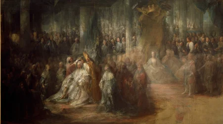 Le couronnement du roi Gustave III de Suède (1746-92)