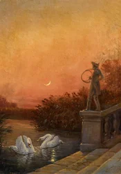 Aube près du château de Moritzburg