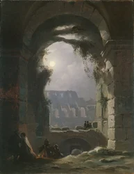 Le Colisée la nuit, début des années 1830