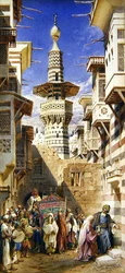 Une rue à Damas, 1890