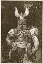 Un chef viking, illustration de 