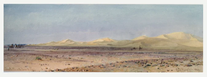 Collines de sable sur la route de Suez, 1859