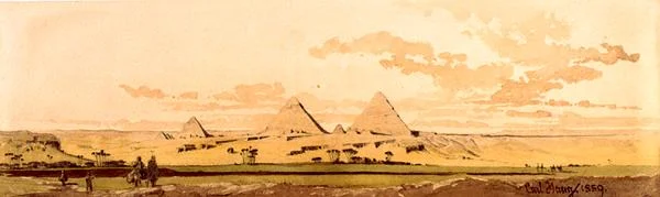Les Pyramides de Gizeh, 1859