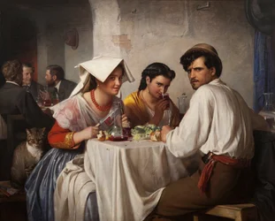 Dans une osteria romaine, 1866
