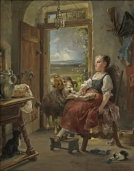 Carl Herpfer - Paysanne endormie