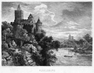 Rudelsburg, Allemagne, c1900