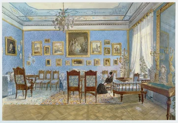 Le salon de Madame Hanska (1801-82) à Saint-Pétersbourg