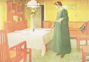 Scène de salle à manger de l
