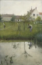 Le vieil homme et le jardin de la pépinière