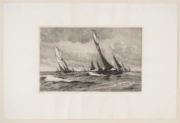 Chalutiers en mer