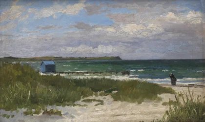 Paysage côtier. Hornbæk