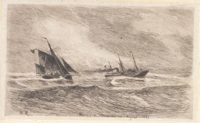 Tempête en mer du Nord. Arcturus prend un pilote