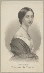Louise de Prusse (aussi : Louise de Mecklembourg-Strelitz, née Louise Augusta Wilhelmine Amélie de Mecklembourg-Strelitz, 1776 Hanovre - 1810 Hohenzieritz) - princesse de Mecklembourg-Strelitz, reine de Prusse en tant qu