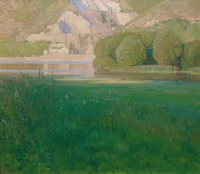 Crépuscule. Carrière sur le Danube