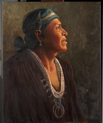 Ta-otza-begay, aussi appelé Meguelito, homme-médecine Navajo