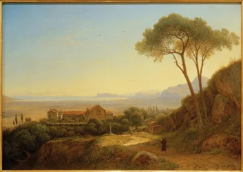C.Morgenstern, Ambiance du soir...Monastère des Capucins Baida...