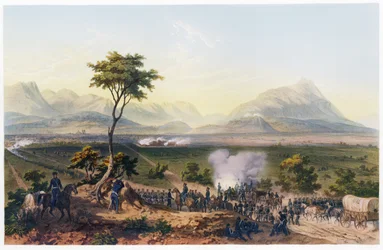 Capture de Monterey, de La Guerre entre les États-Unis et le Mexique, pub. 1851