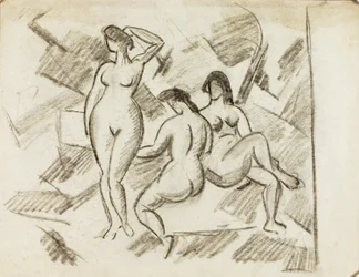 Groupe de trois nus féminins