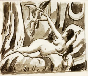 Nu féminin couché
