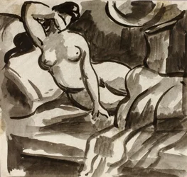 Nu féminin couché