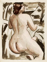 Nu féminin debout