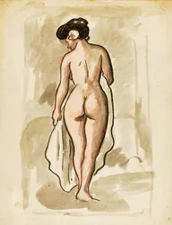 Nu féminin debout