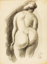 Nu féminin debout