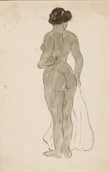 Nu féminin debout