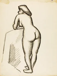 Nu féminin debout