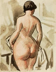 Nu féminin debout