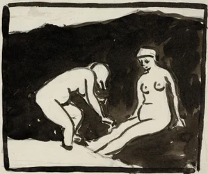 Deux nus féminins